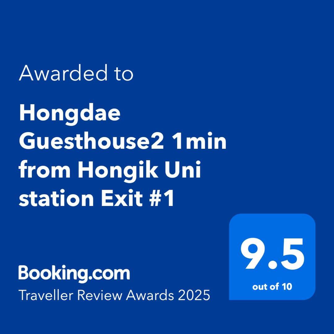 Hongdae Guesthouse2 1Min From Hongik Uni Station Exit #1 Seul Exterior foto